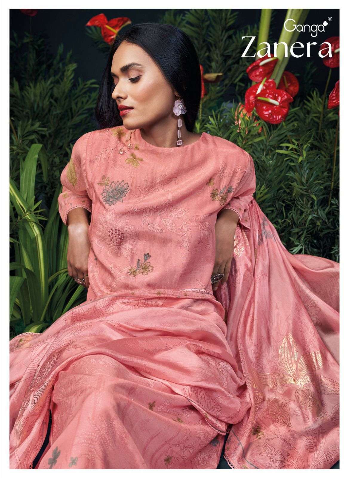 Ganga Zanera Branded Premium Designs Silk Occasion Wear Dress Suppliers 