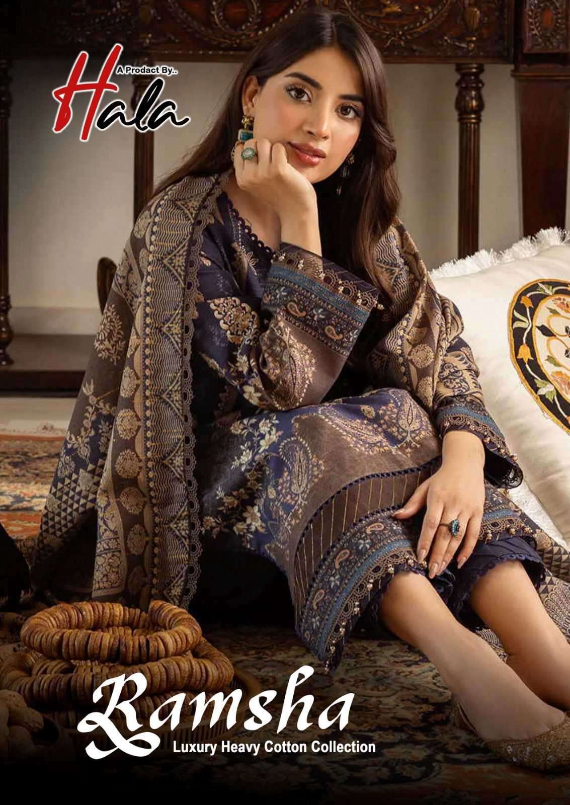 Hala Ramsha Vol 1 Luxury Heavy Cotton Exclusive Suits New Collection