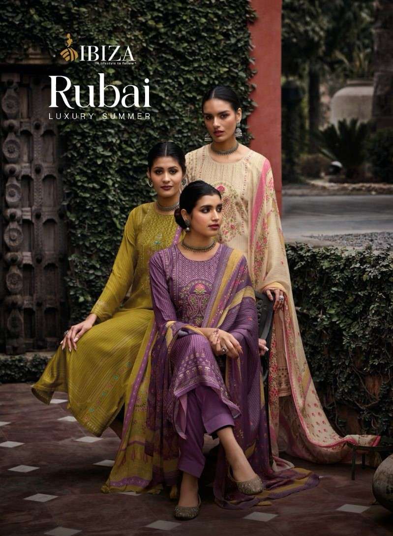 Ibiza Rubai Exclusive Muslin Silk Salwar Suit catalog Wholesaler