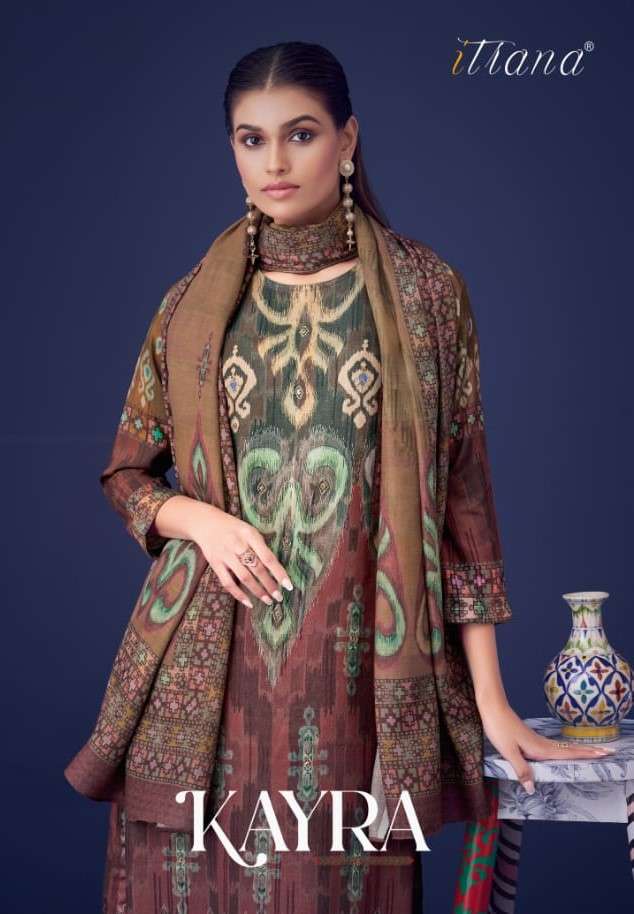 Itrana Kayra Digital Print Muslin Exclusive Ladies Suit Online Wholesalers