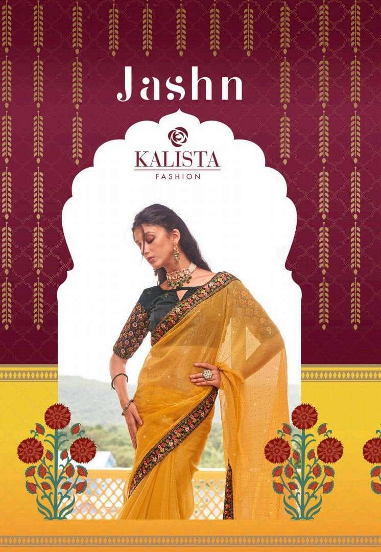 Kalista Jashn Traditional Wear Fancy Wedding Wear Saree Catalog Dealers