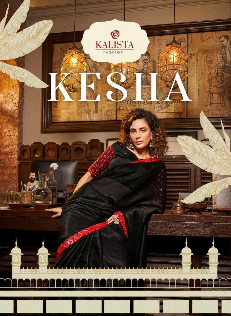 Kalista Kesha Festive Wear New Designs Chiffon Saree Collection