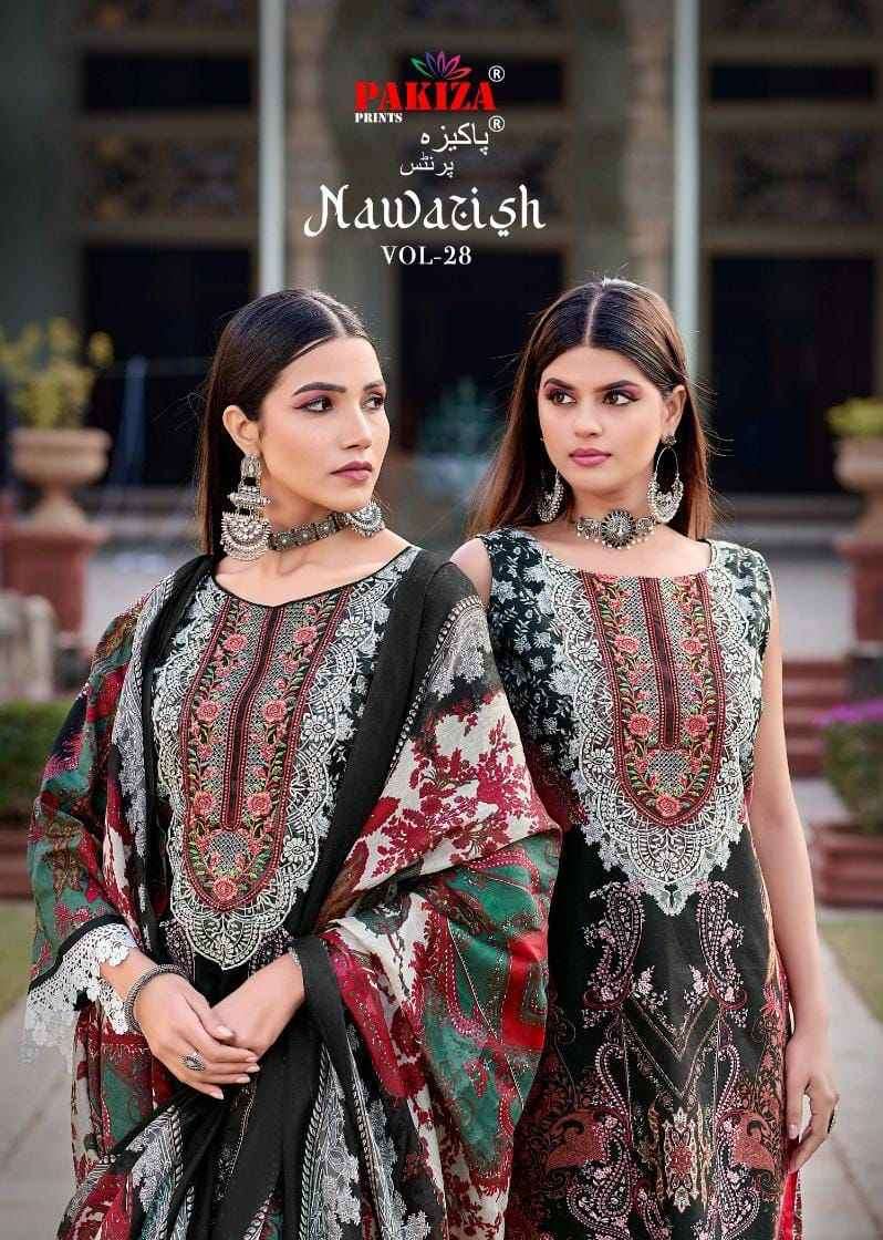Pakiza Nawazish Vol 28 Summer Wear Lawn Cotton Exclusive Ladies Suits Dealers