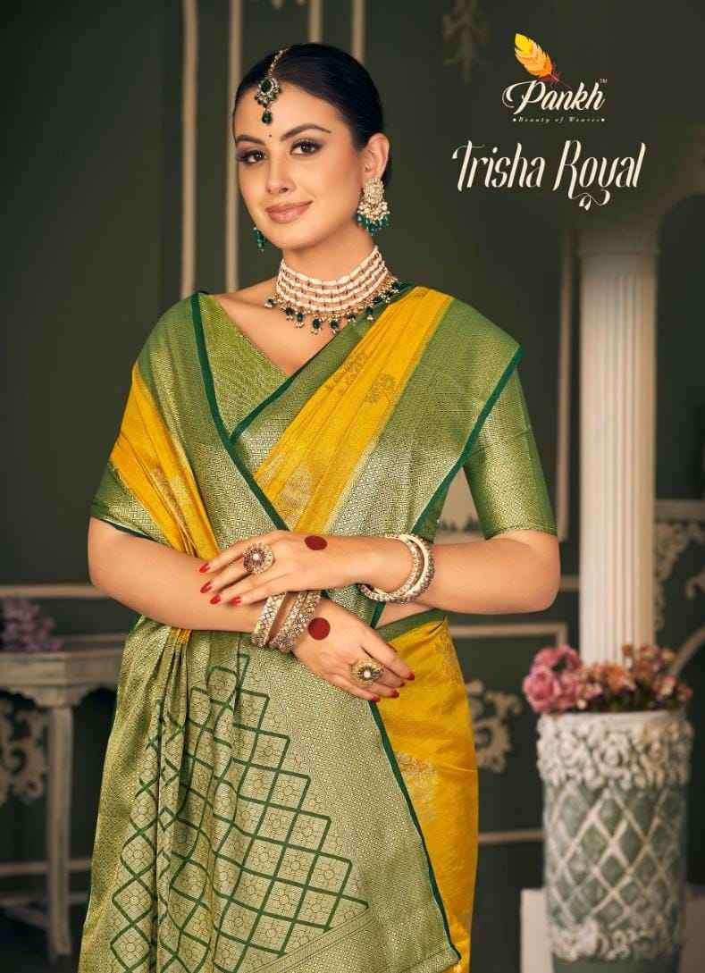 Pankh Trisha Royal 7901 To 7909 Fancy Silk Saree Suppliers Wedding Collection