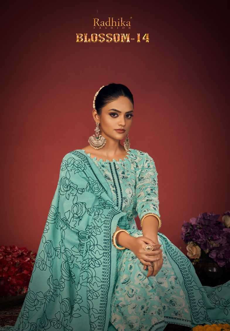 Radhika Azara Blossom Vol 14 Exclusive Branded Cotton Dress Suppliers In Surat