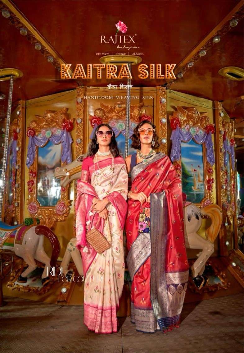 Rajtex Kaitra Silk 356001 To 356006 Fancy Handloom Silk Saree Weeding Collection