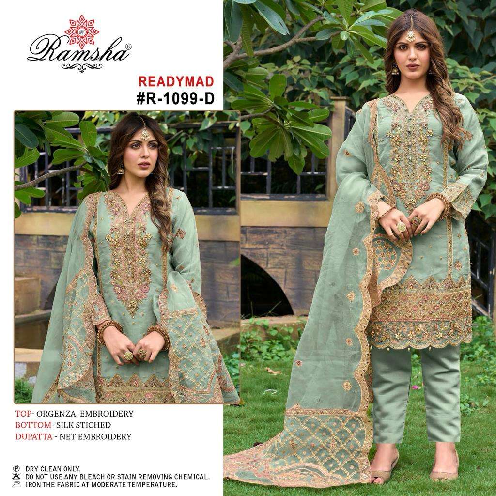 Ramsha R 1099 D Exclusive Heavy Designer Pakistani Party Wear Suit Collection