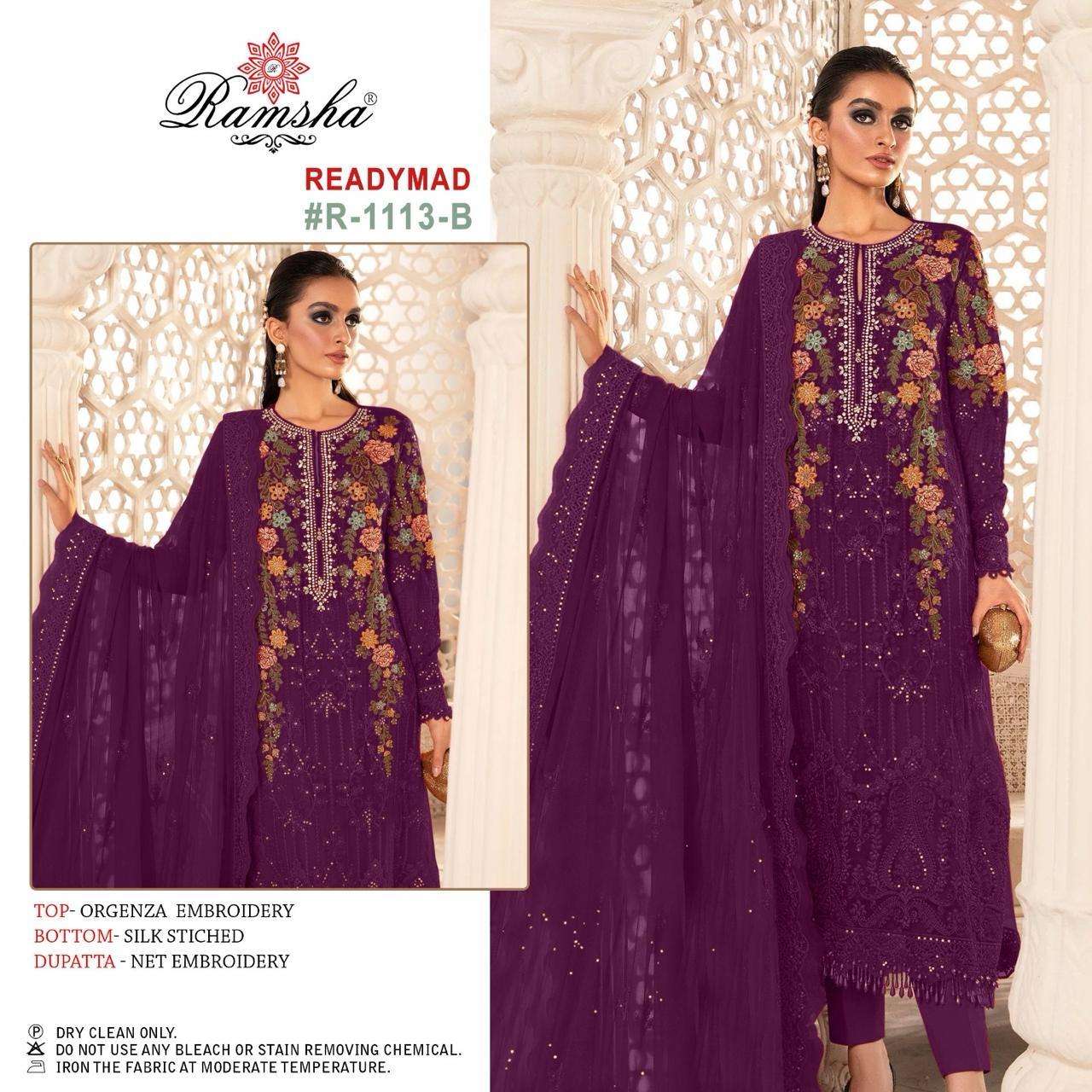 Ramsha R 1113 Exclusive Pakistani Readymade Suit catalog Dealer