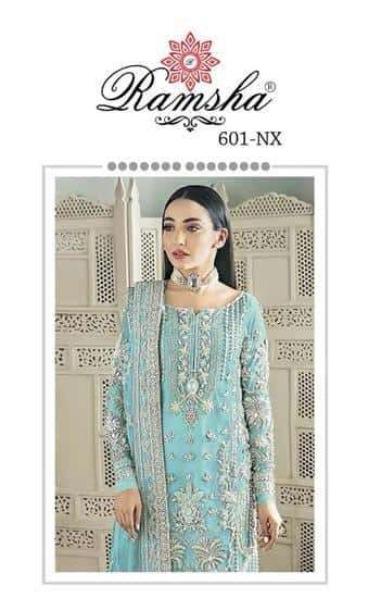 Ramsha R 601 NX Party Wear Style Heavy Designer Pakistani Salwar Suit Wholesalers