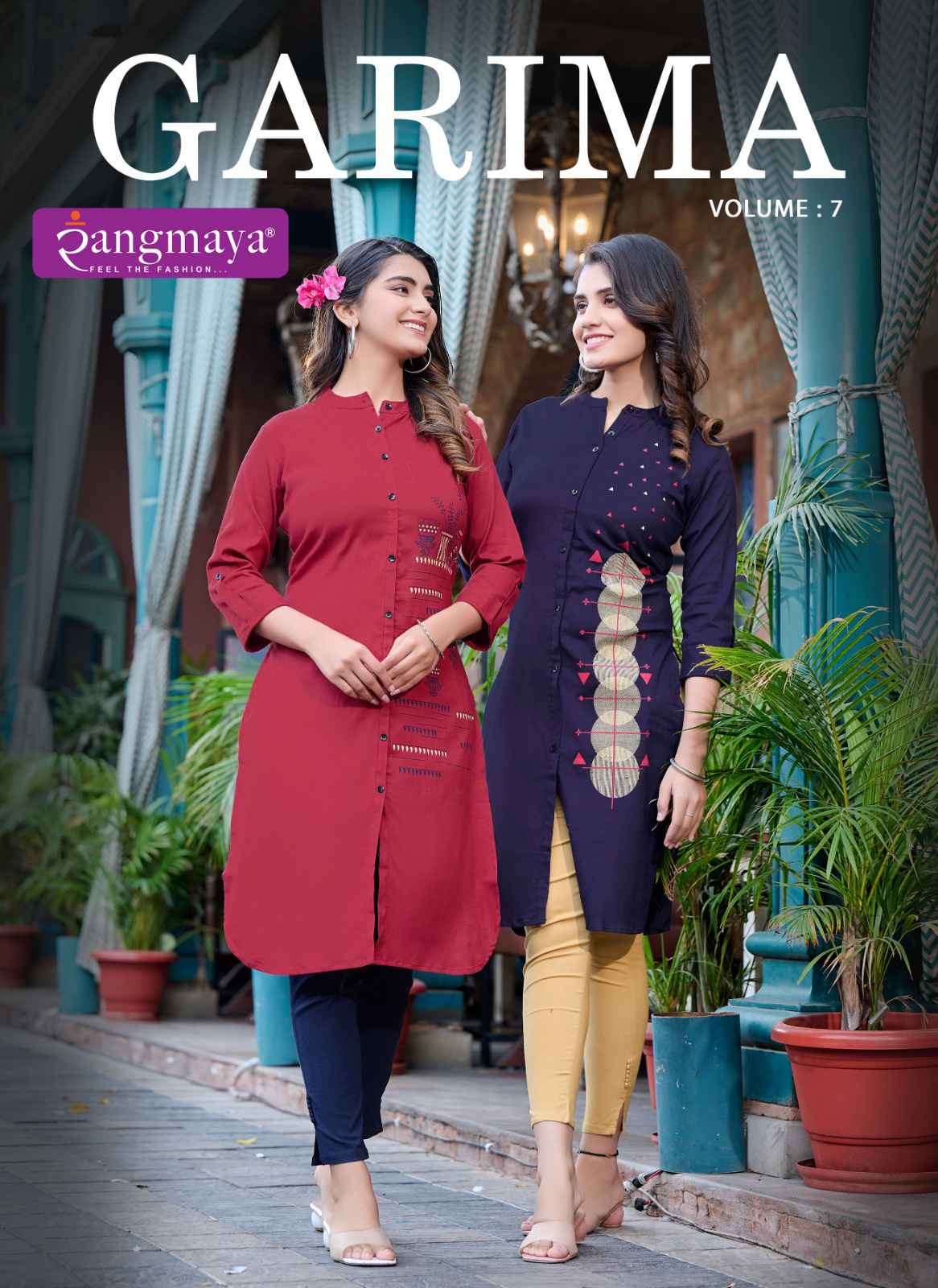 Rangmaya Garima Vol 7 Casual Wear Fancy Kurti New Designs