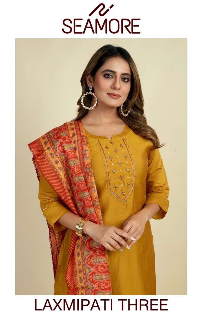 Laxmipati sarees Kesar Pista Chiffon with fancy look saree collection