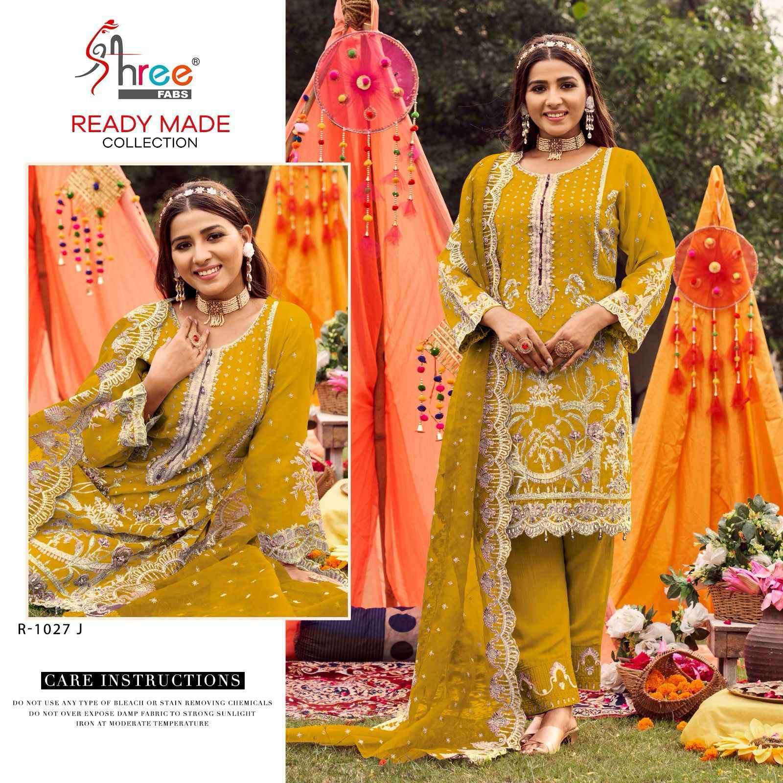 Shree Fabs R 1027 J Designer Work Pakistani Dress Readymade Collection