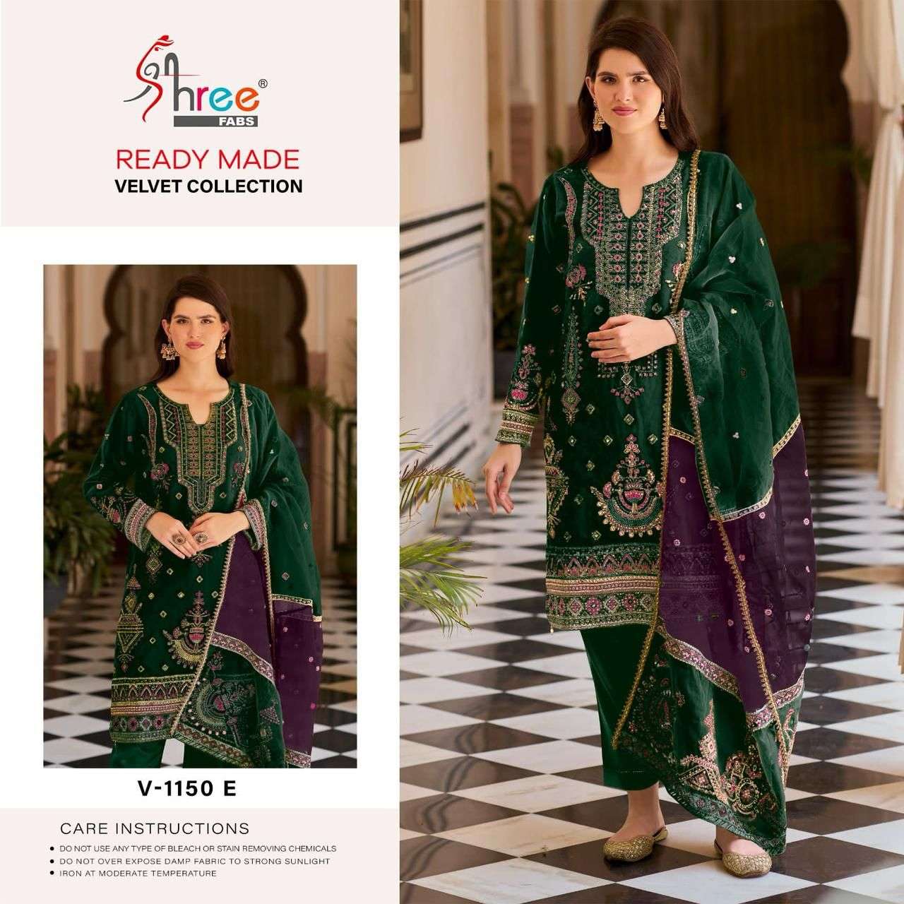 Shree Fabs V 1150 E Pakistani Wear Style Fancy Designer Velvet Suit Online Dealers