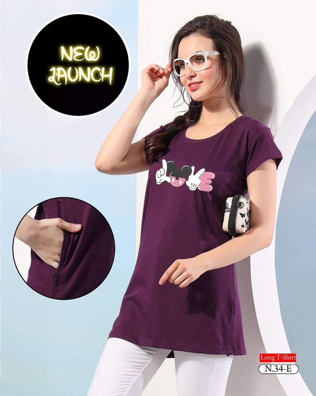 Summer Special N 34 C Ladies Collection Night Wear T Shirts Suppliers