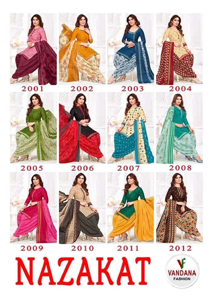 Vandana Fashion Nazakat Vol 2 Exclusive Printed Cotton Suit Exporters In Surat