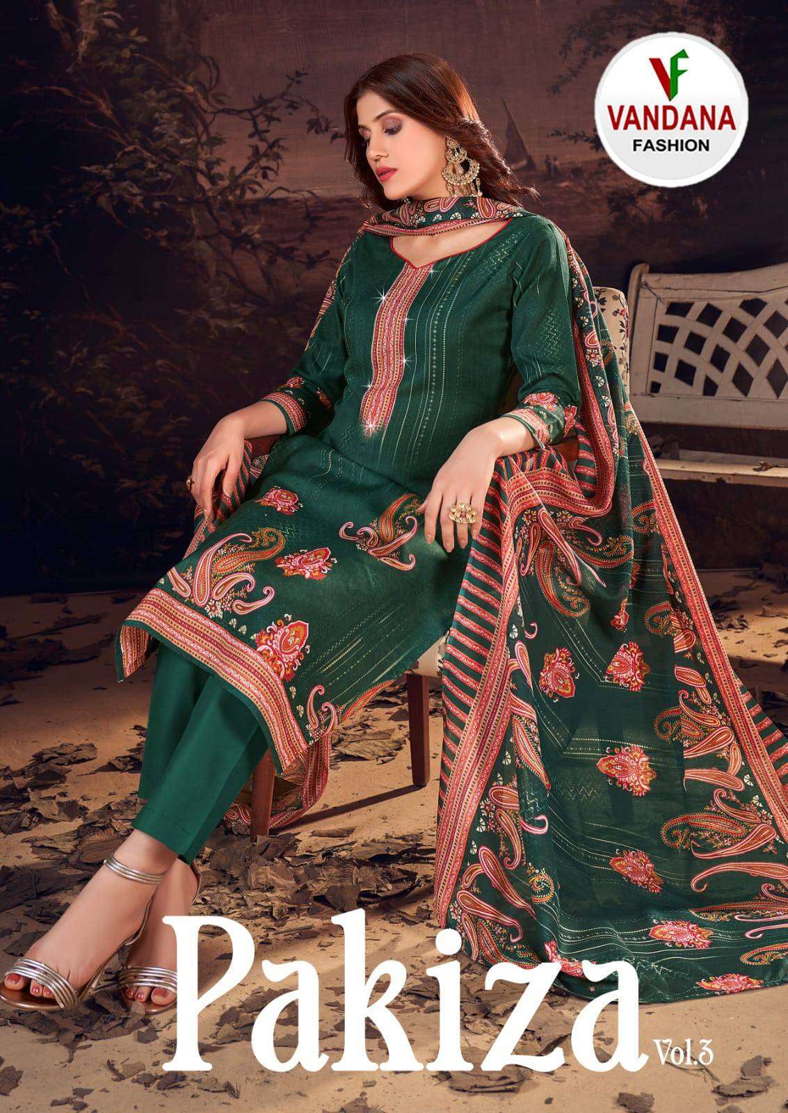 Vandana Pakiza Vol 3 Online Store Supplier Unstitch Cotton Dress Collection