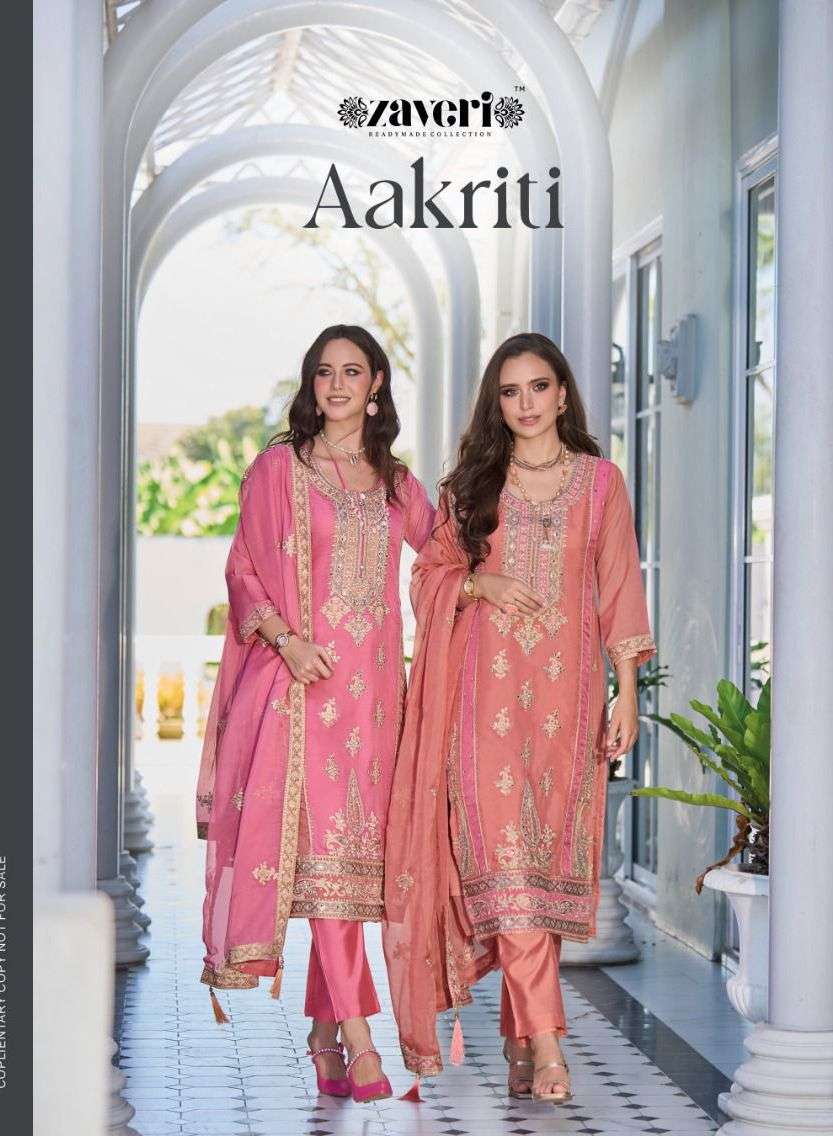 Zaveri Aakriti Fancy Readymade party Wear New Collection