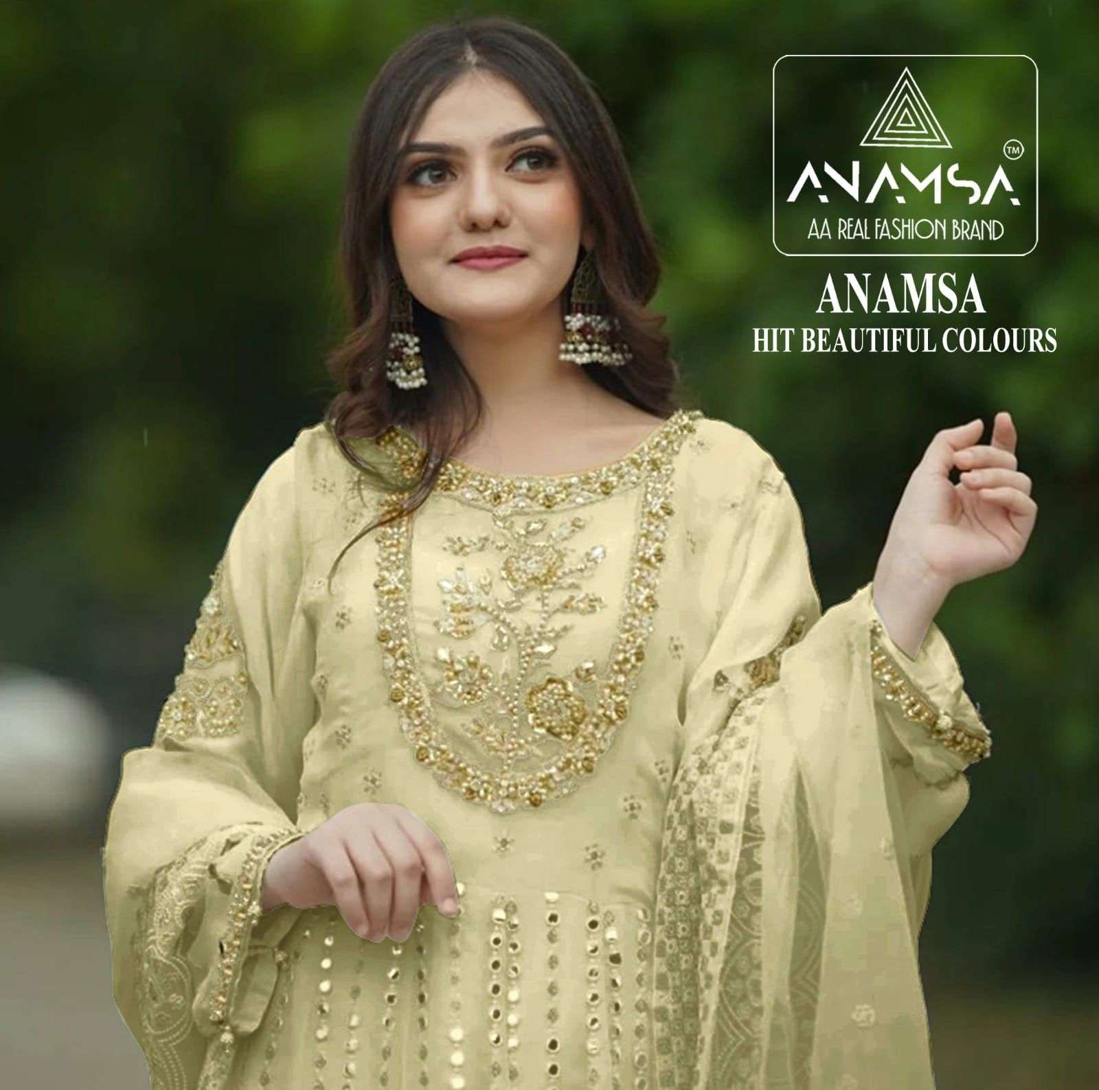 Anamsa 264 Colors Wedding Wear Designer Pakistani Dress Latest Collection