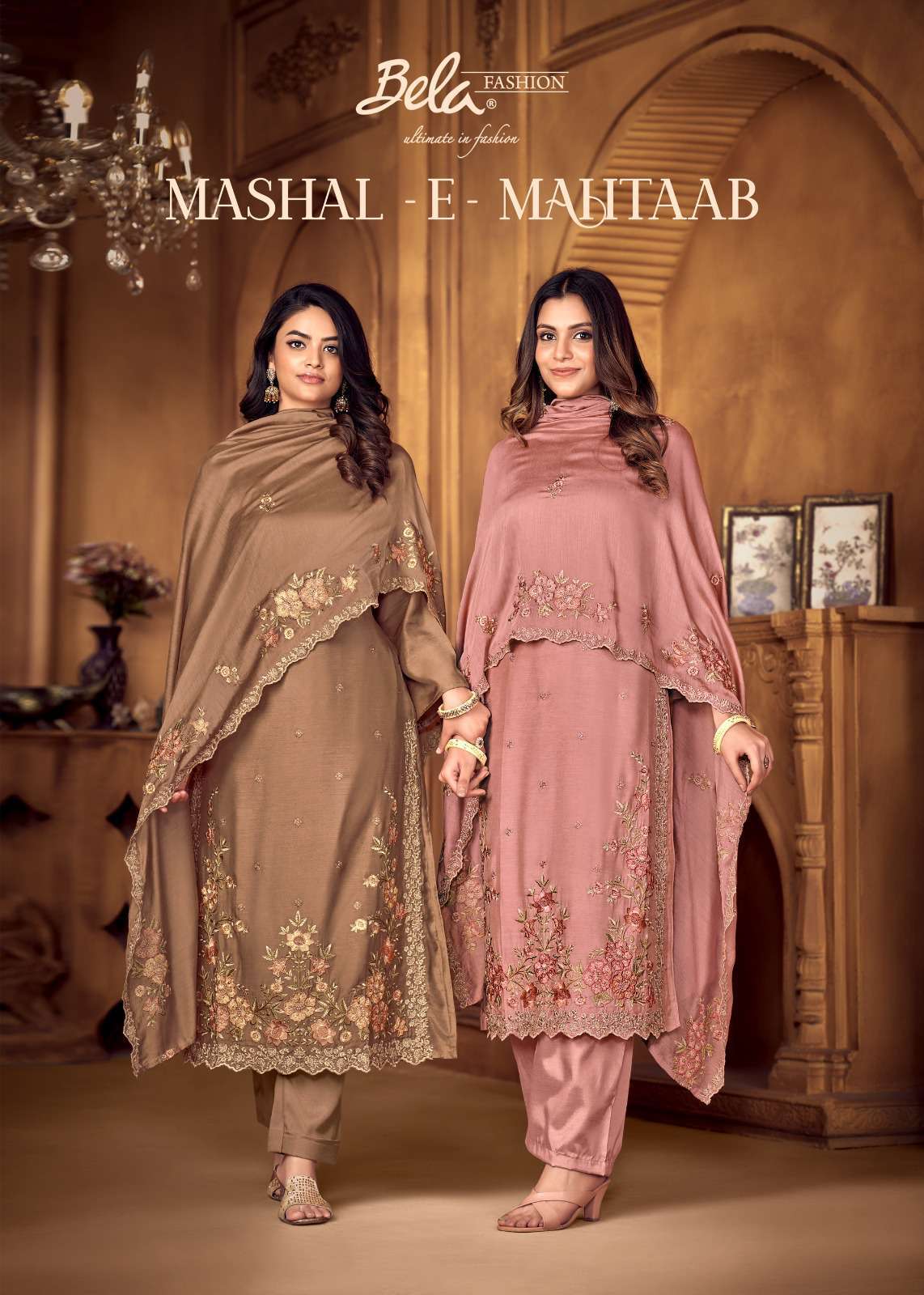 Bela Mashal E Mahtaab Designer Muslin Wedding Wear Dress Ladies Collection