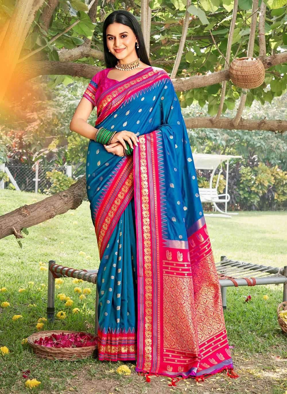 Bunawat Divyanka Silk 1001 To 1006 Exclusive Paithani Silk Saree Festive Collection
