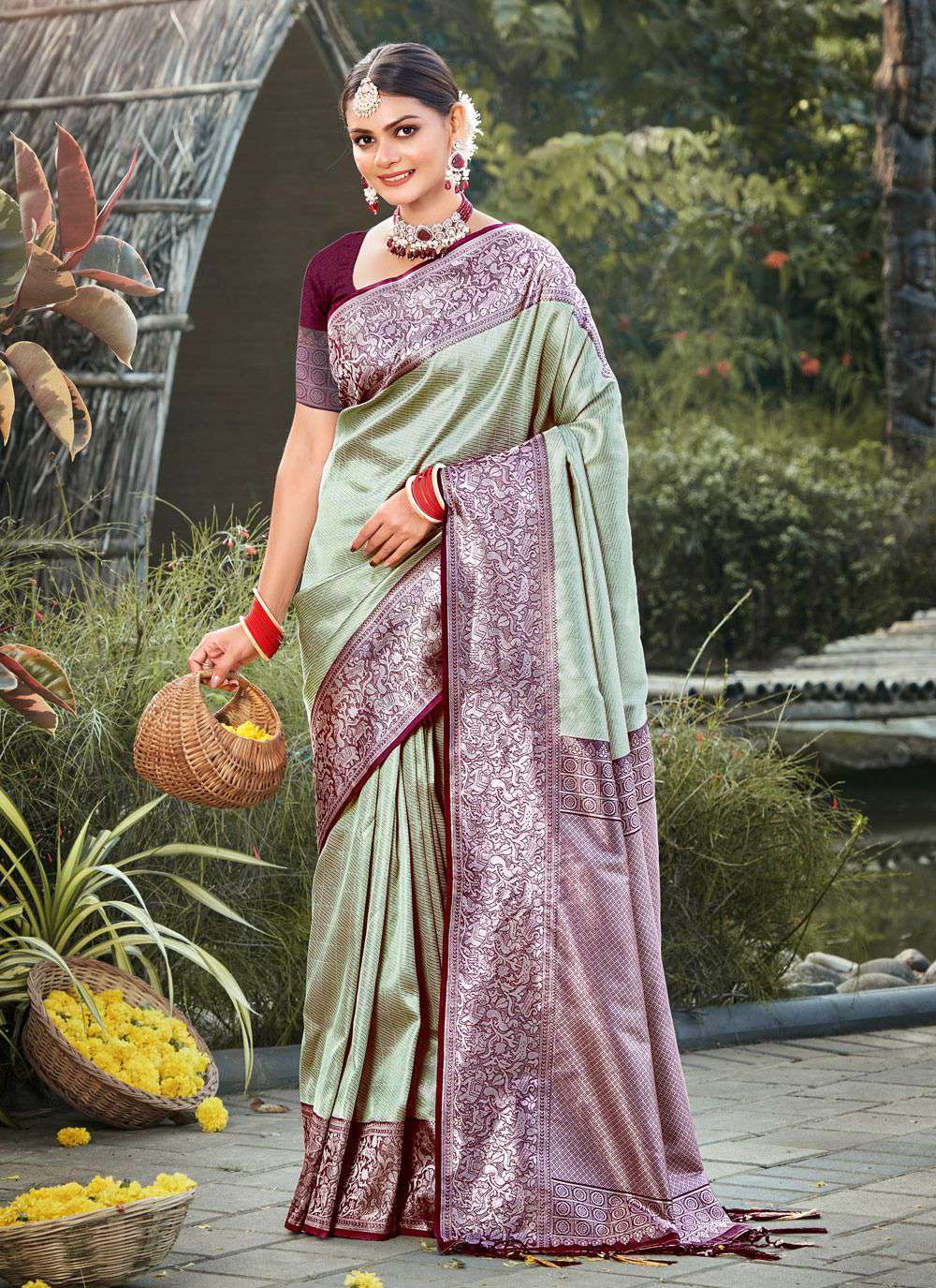 Bunawat Ektara Silk 1001 To 1006 Designer Silk Kanjivaram Silk Saree New Collection
