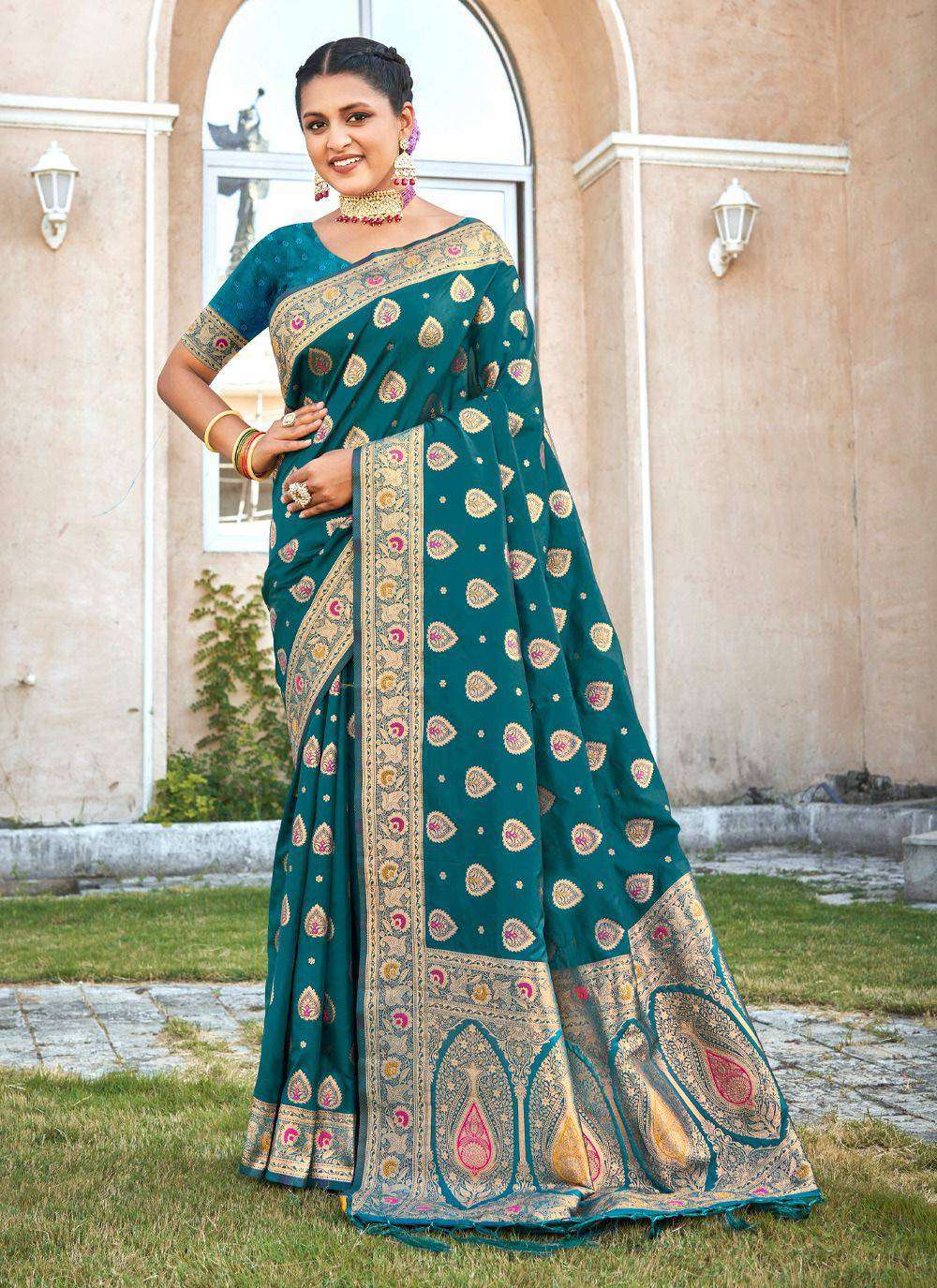 Bunawat Radha Pyari Silk 1001 To 1006 Designer Banarasi Silk Saree New Designs