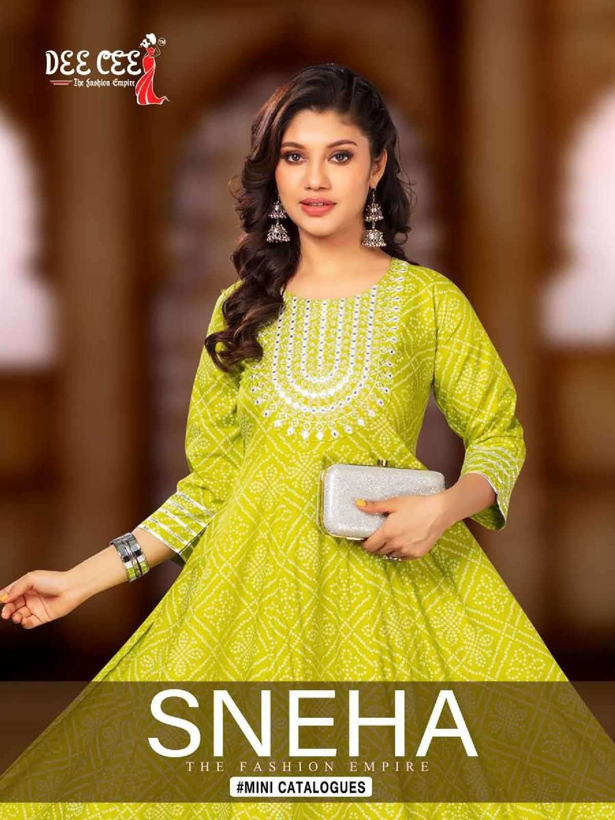 Dee Cee Sneha Designer Style Long Kurti Gown New Collection