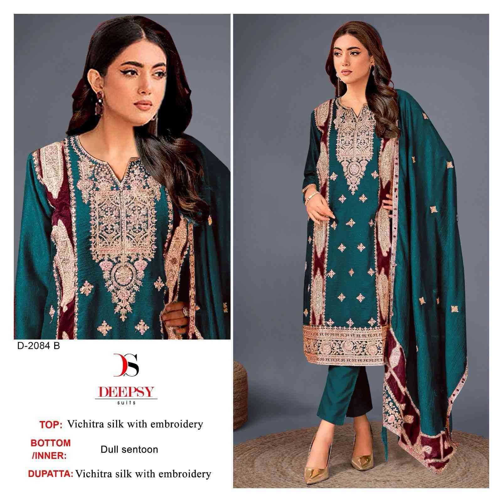 Deepsy D 2084 Colors Straight Style Pakistani Designer Dress Suppliers