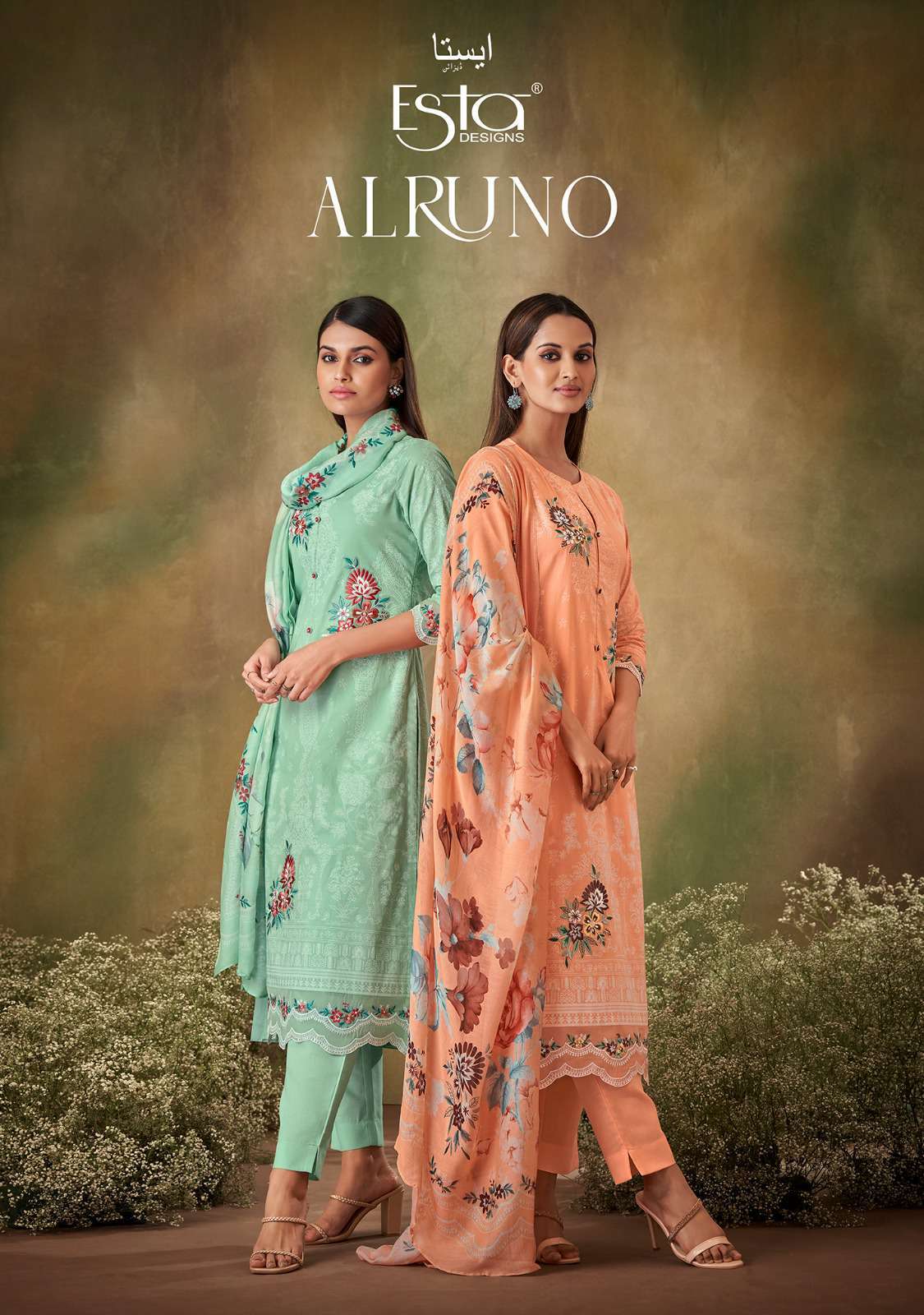 Esta Alruno Fancy Block Print Cotton Occasion Wear Dress Wholesalers
