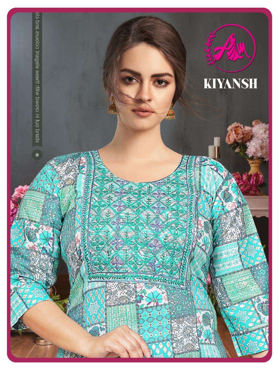 Fashion Talk Kiyansh Vol 1 Fancy Kurti Pant Dupatta Wholesalers