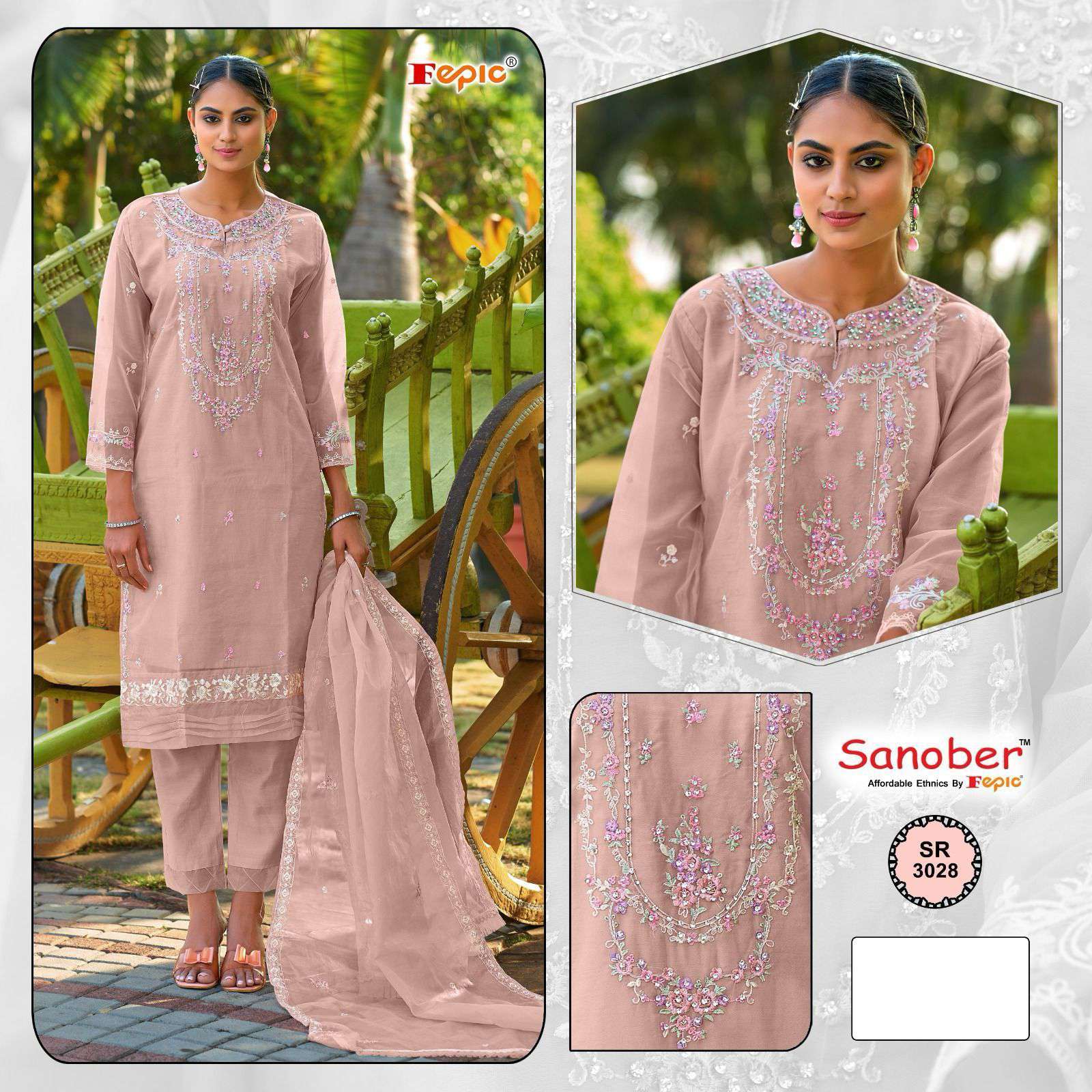 Fepic Sanober Sr 3028 Colors Designer Readymade Pakistani Dress Exporters