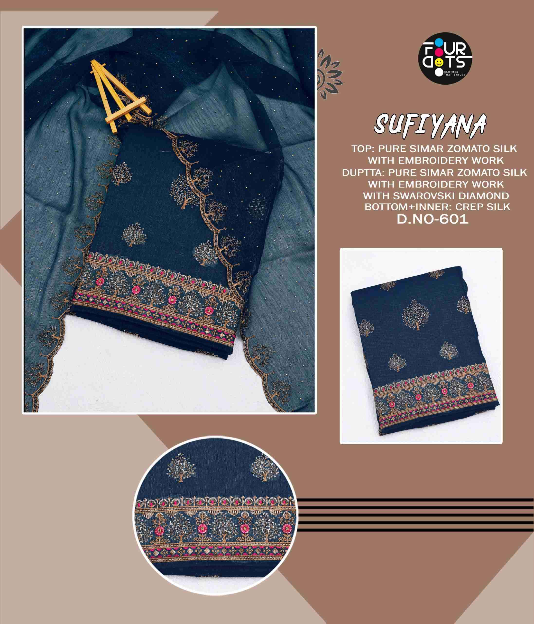 Fourdots Sufiyana Online Store Sales Designer Silk Festive Collection Dress