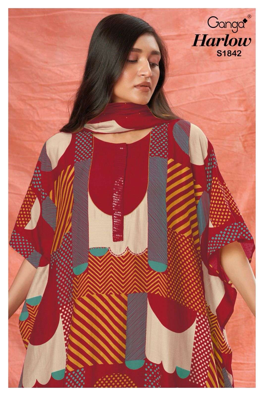Ganga Harlow 1842 New Colors Fancy Silk Festive Wear Suit Suppliers