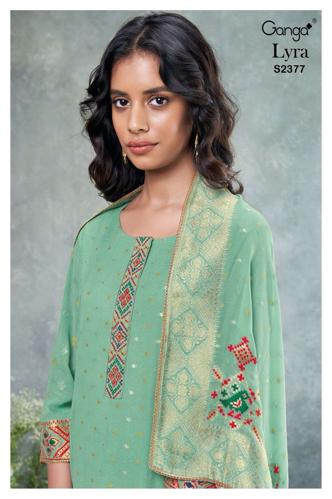 Ganga Lyra 2377 Designer Jacquard Branded Dress Exporters