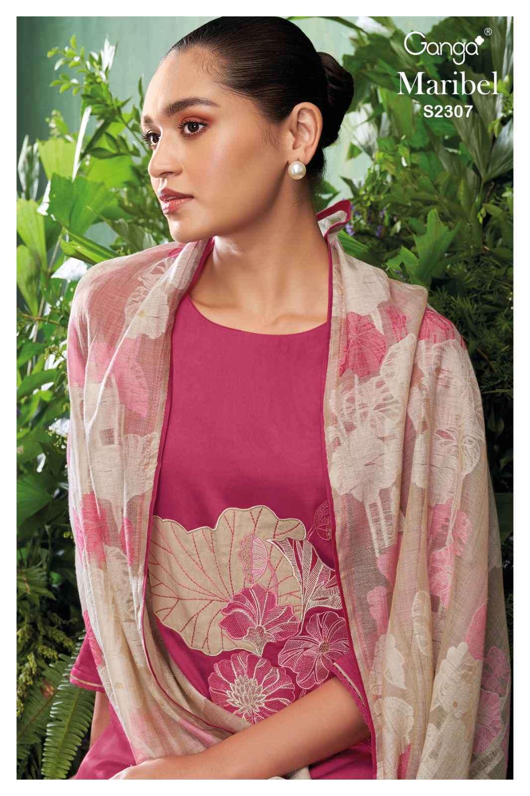 Ganga Maribel 2307 Fancy Satin Silk Exclusive Dress Online Dealers