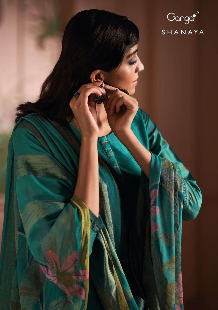 Ganga Shanaya Hit Colors Designer Silk Wedding Wear Ladies Suit Suppliers