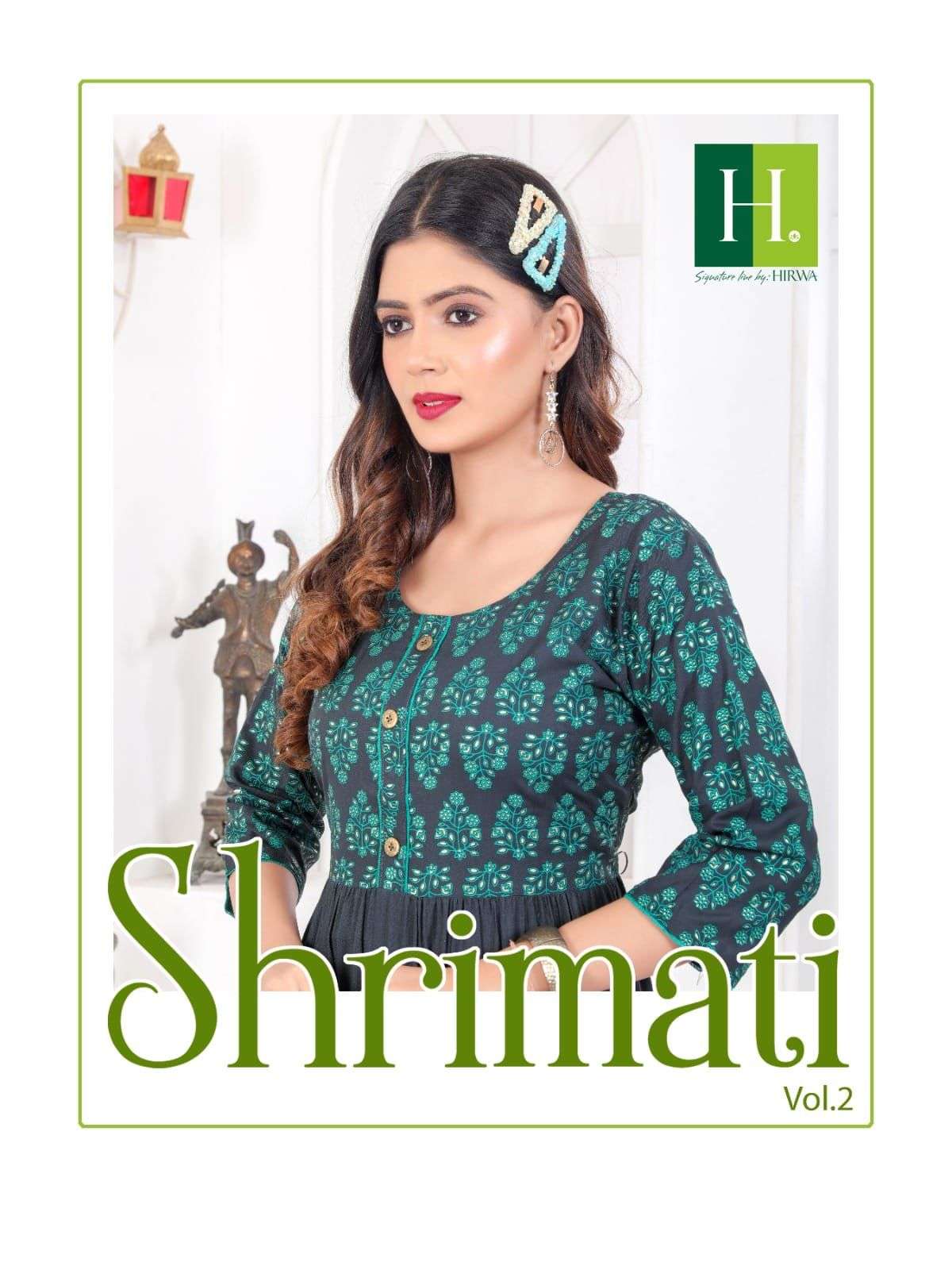H Dot Hirwa Shrimati Vol 2 Latest Style Fancy Kurti Gown Dealers