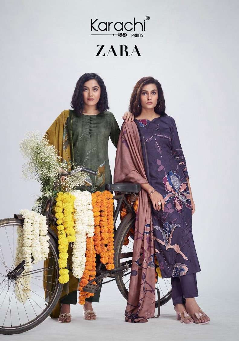 Karachi Prints Kesar Zara Pure Jam Silk Exclusive Suit Wholesalers