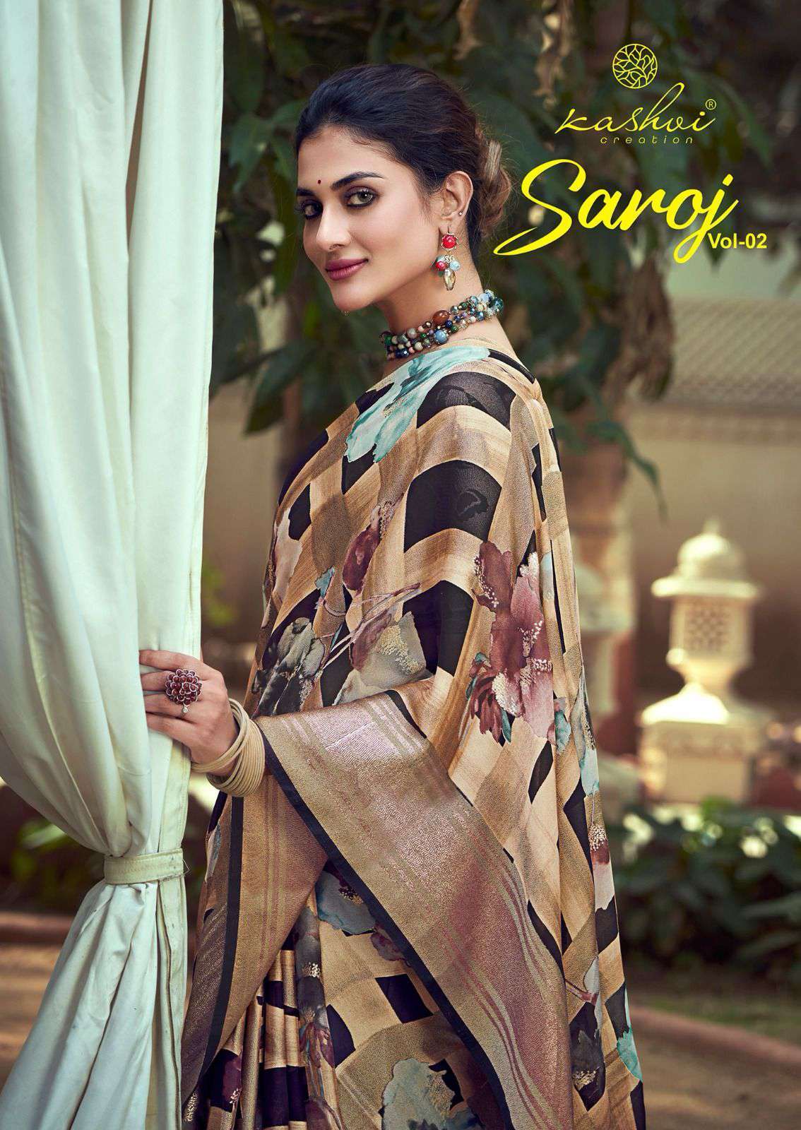 Kashvi Saroj Vol 2 Ethnic Wear Fancy Brasso Saree Festive Collection