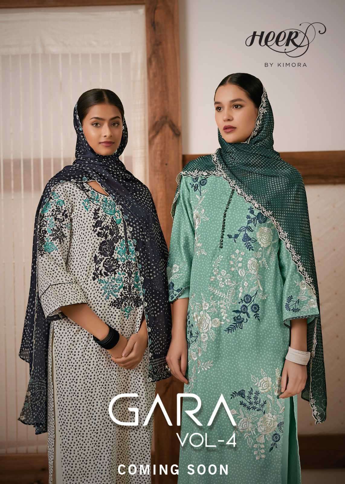 Kimora Heer Gara Vol 4 Pure Muslin Dress Suppliers In Surat