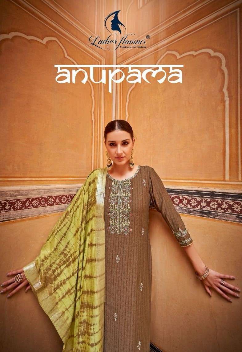 Ladies Flavour Anupama Festive Wear Kurti Pant Dupatta New Collection