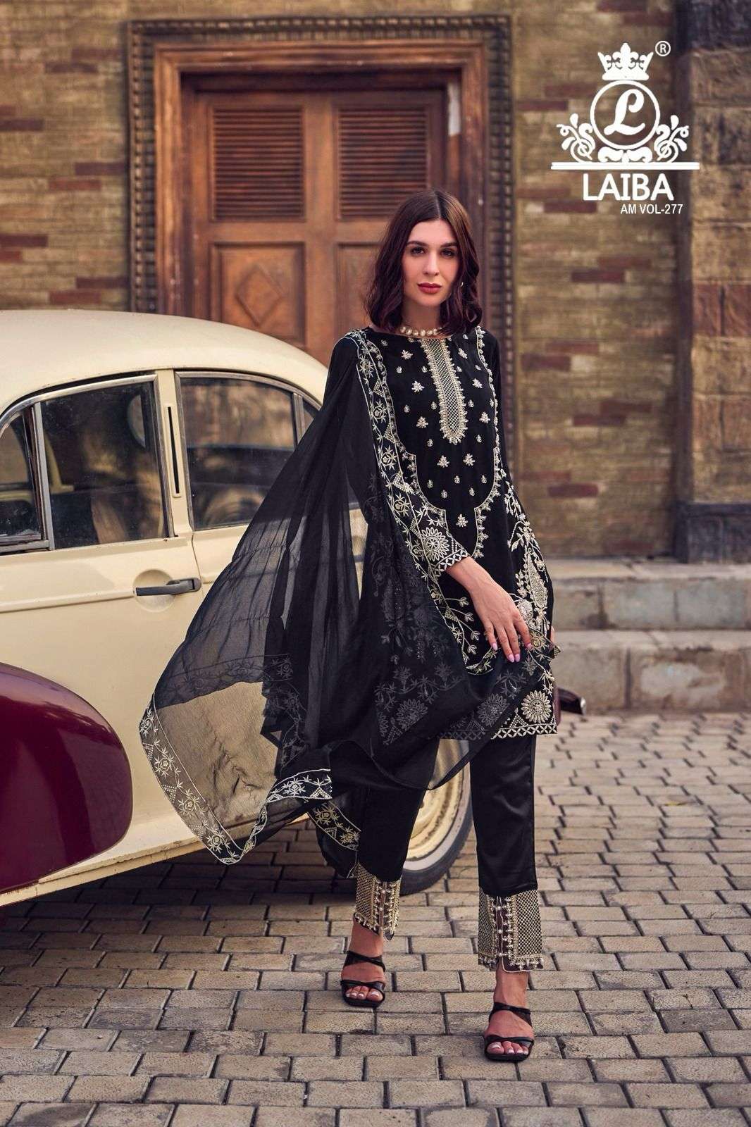 Laiba Am Vol 277 Wedding Wear Designer Kurti Pant Dupatta Pakistani Designs