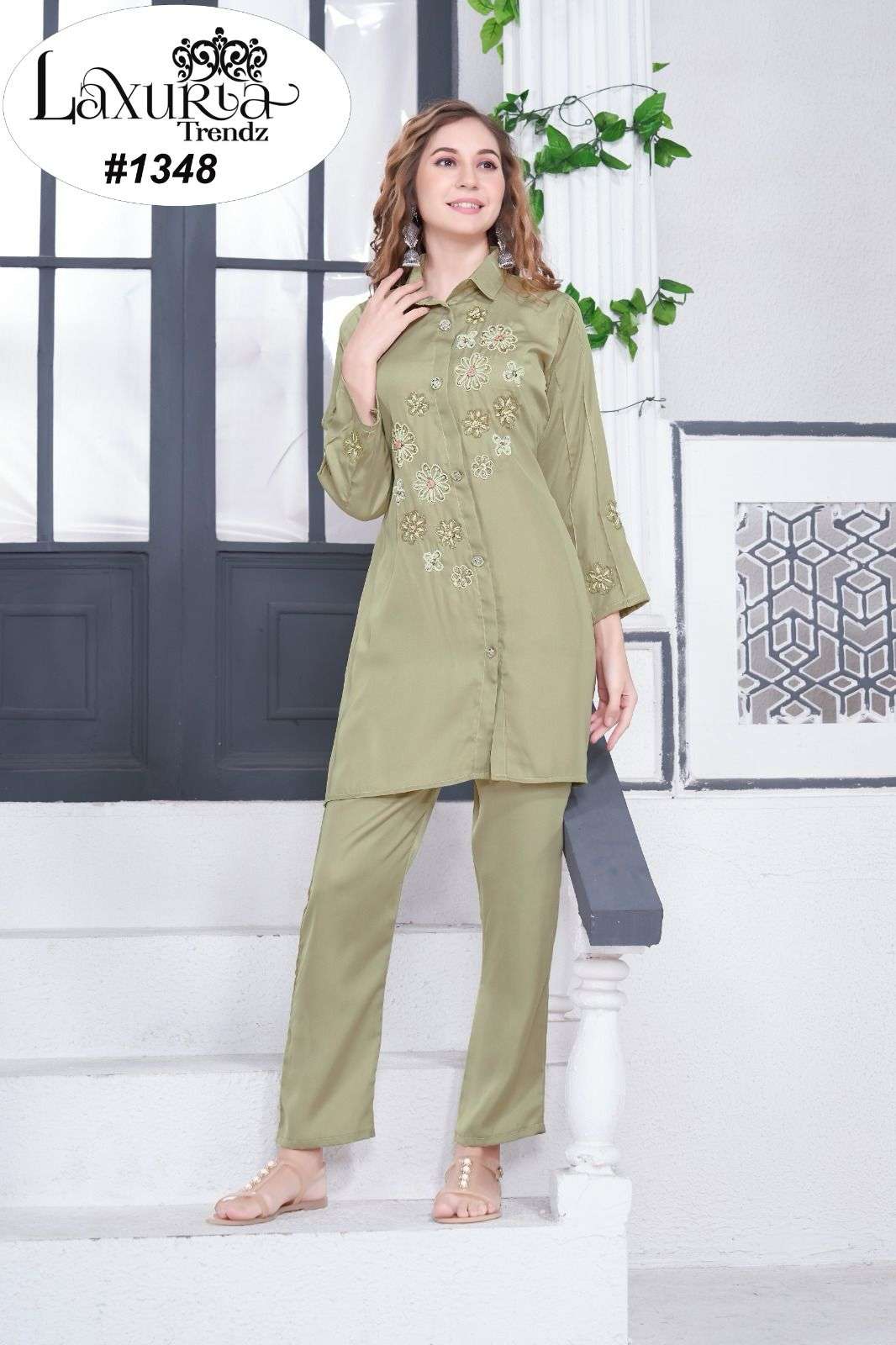 Luxuria Trendz Lt 1348 Fancy Cord Set Ladies Collection Pakistani Designs
