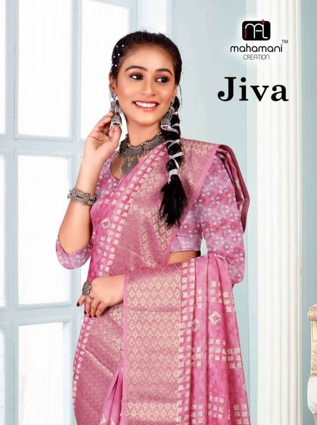Mahamani Jiva 1001 To 1004 New Designs Festive Wear Saree Online Collection