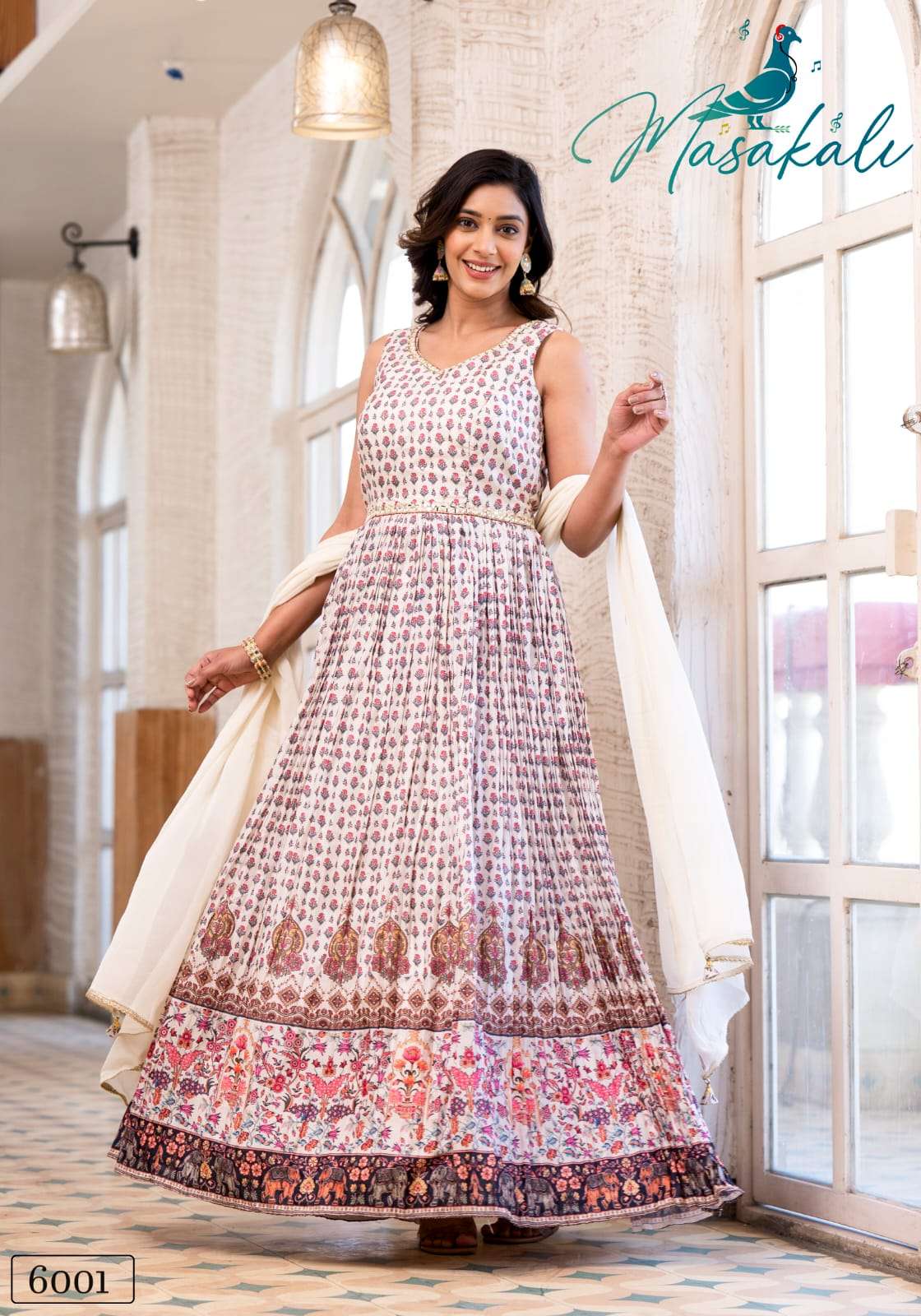 Masakali Vol 6 Designer Gown Dupatta Set Suppliers Wedding Collection