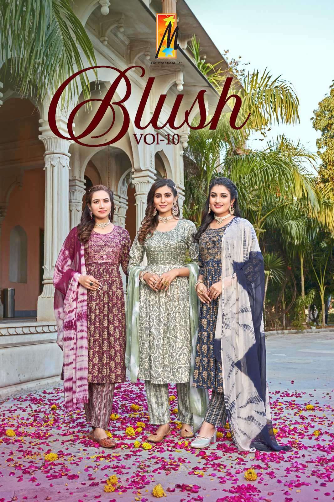 Master Blush Vol 10 New Designs Fancy Kurti Pant Dupatta Pair Exporters