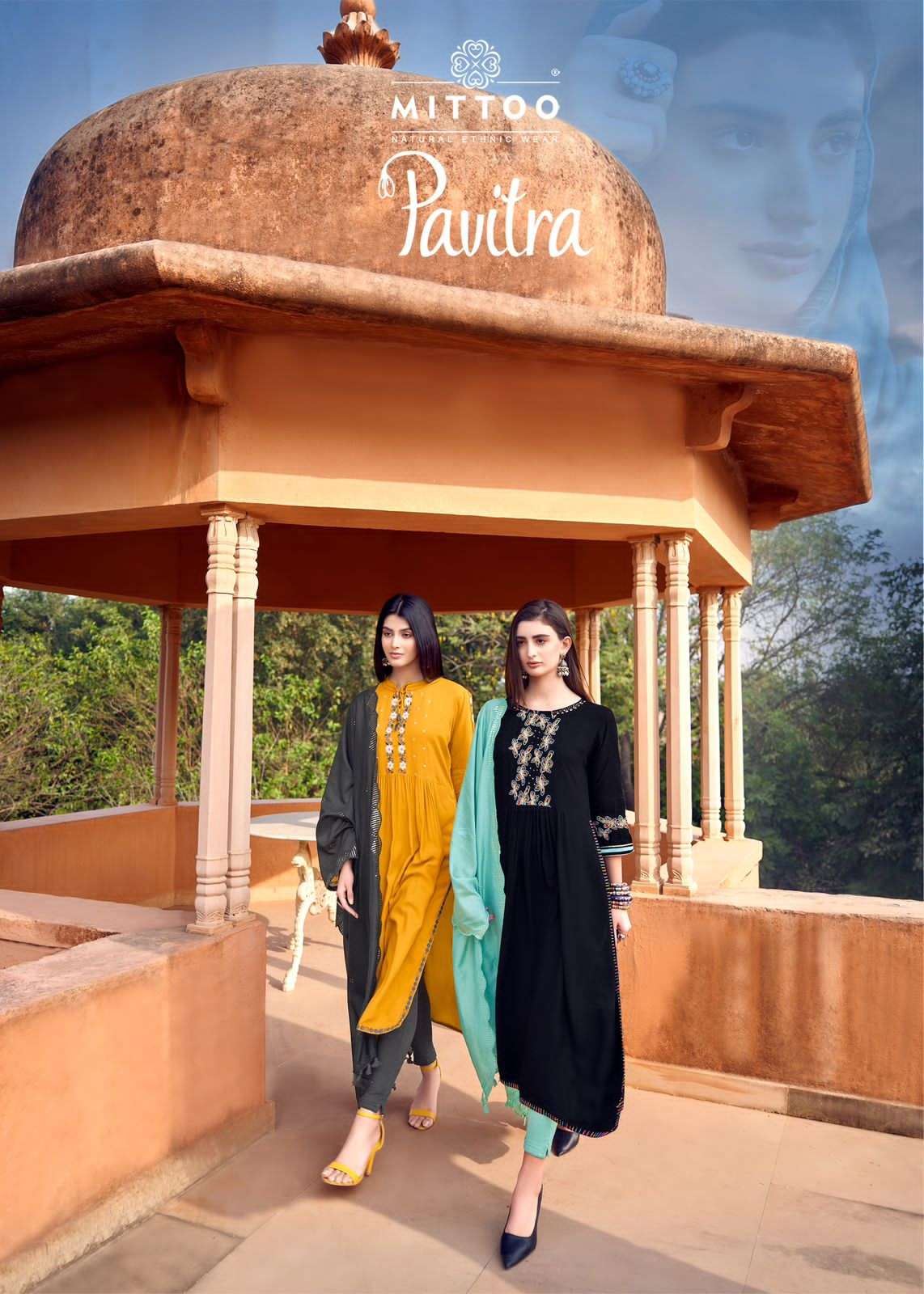 Mittoo Pavitra Festive Wear Stylish Kurti Bottom Dupatta Pair Suppliers