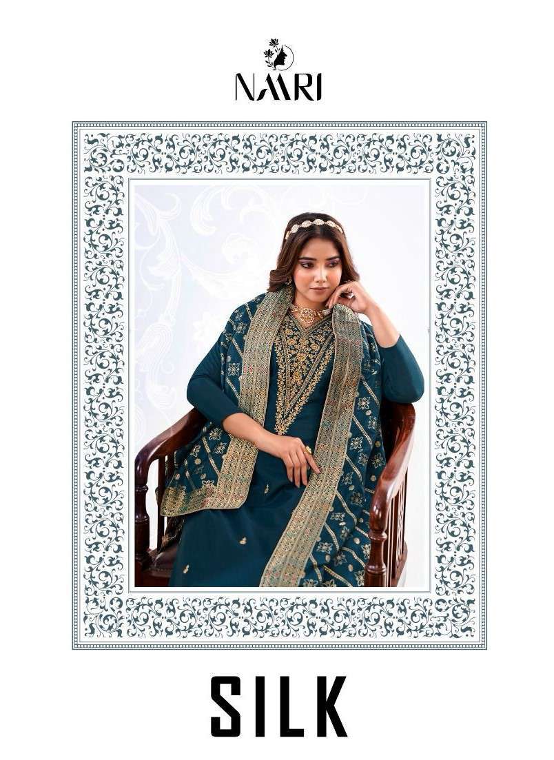 Naari Silk Fancy Modal Silk New Designs Festive Wear Dress Exporters