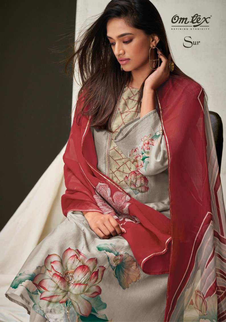 Omtex Sur Premium Designs Silk Ethnic Wear Ladies Dress Festive Collection