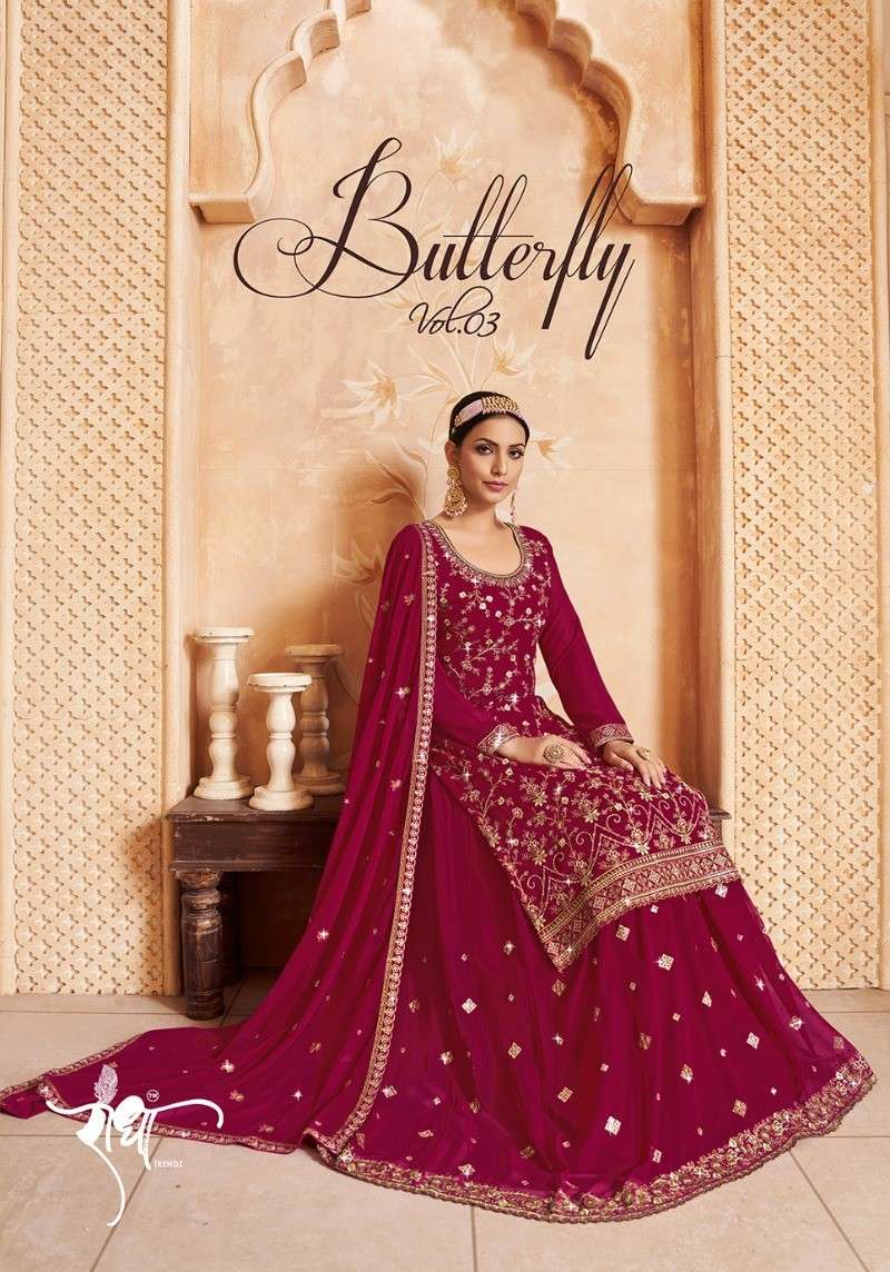 Radha Trends Butterfly Vol 3 Latest Designer Lehenga Style Dress Wedding Collection